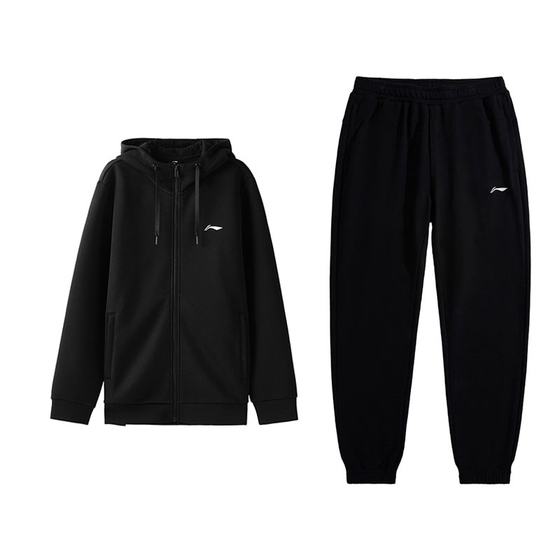 

Li Ning Casual Sportswear Мужской комплект из 2 предметов Li-Ning, черный top+черный pants