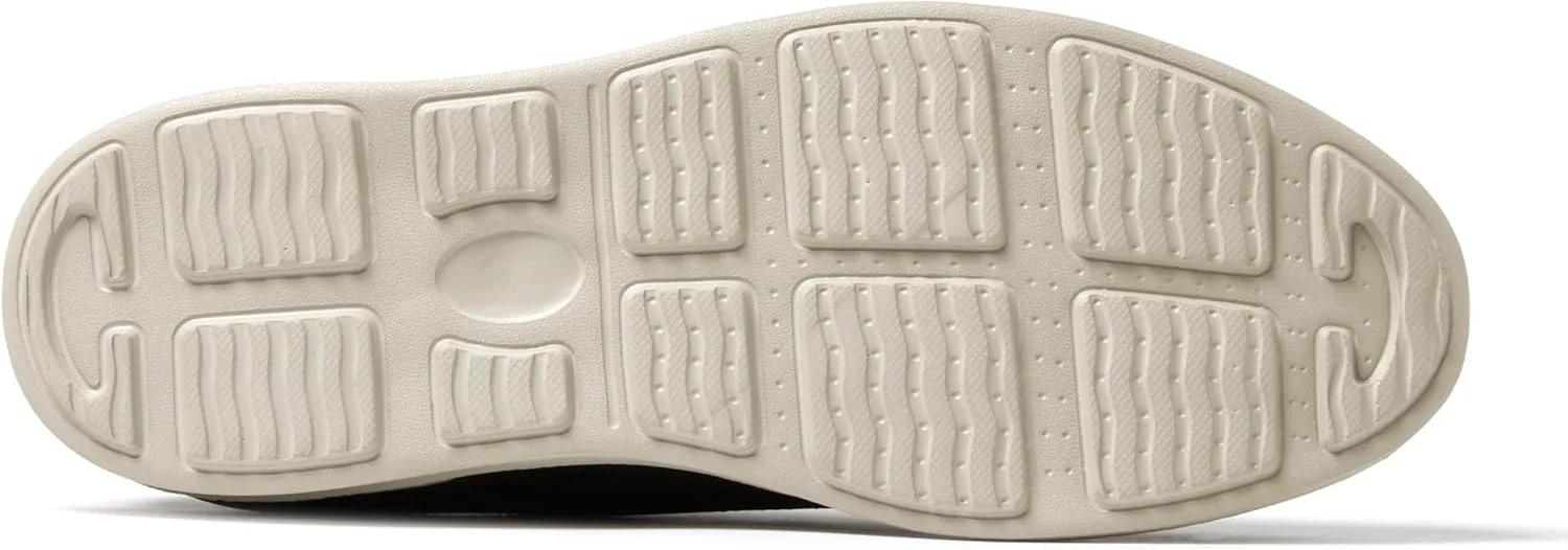 Мужские туфли Dearfoams Nash Slip-On Oxford, легкие, дышащие, с поддержкой свода стопы, черный — фото 4