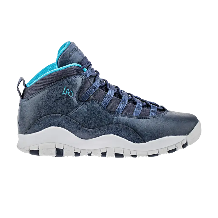 

Кроссовки Air Jordan 10 Retro GS 'LA', синий