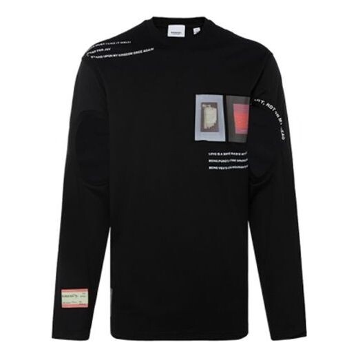 

Толстовка men's classic pattern alphabet pullover black Burberry, черный