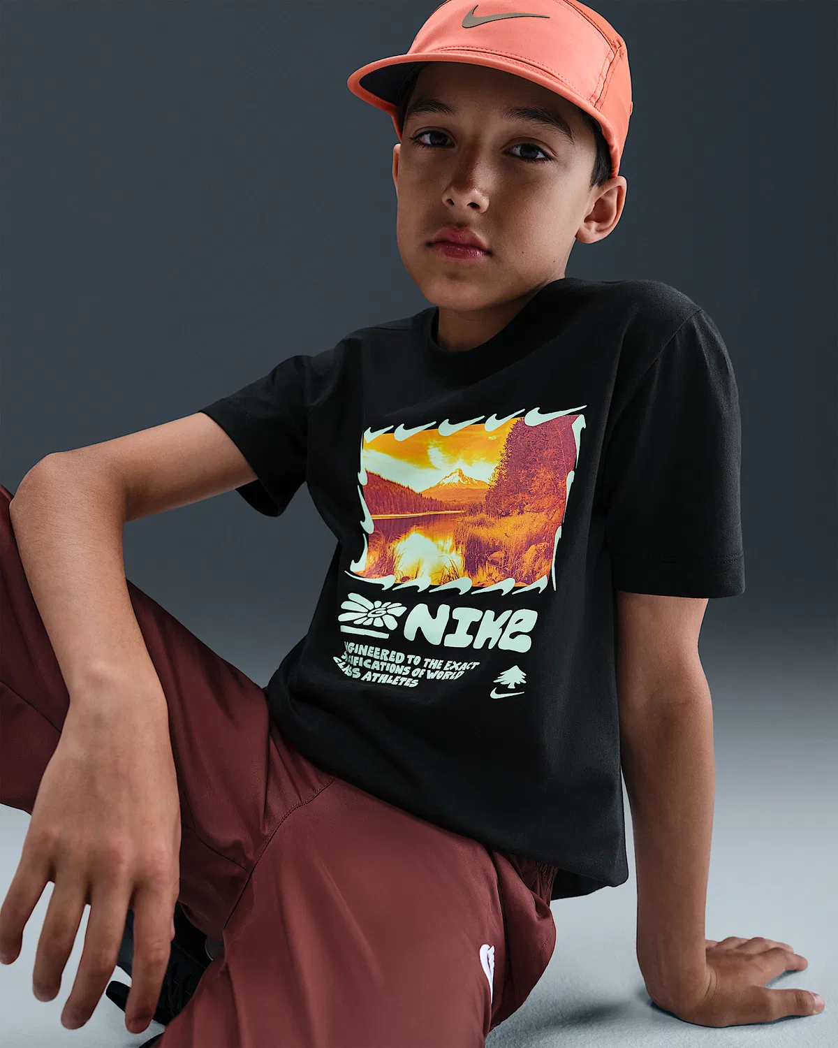 Детская футболка Nike Sportswear, Black — фото 3