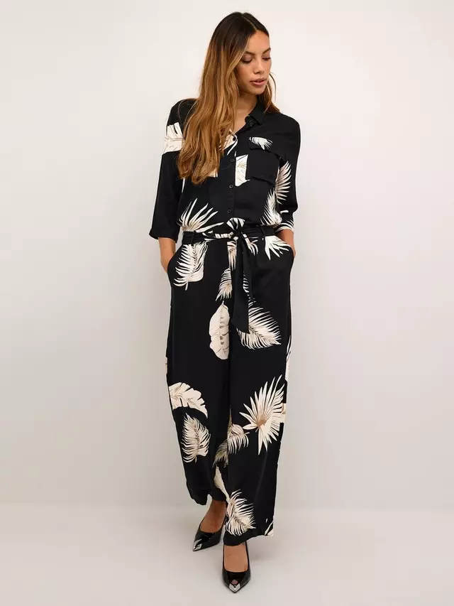 

Комбинезон KAFFE Rutie Ecovero 3/4 Sleeve, цвет large/scale/leaf