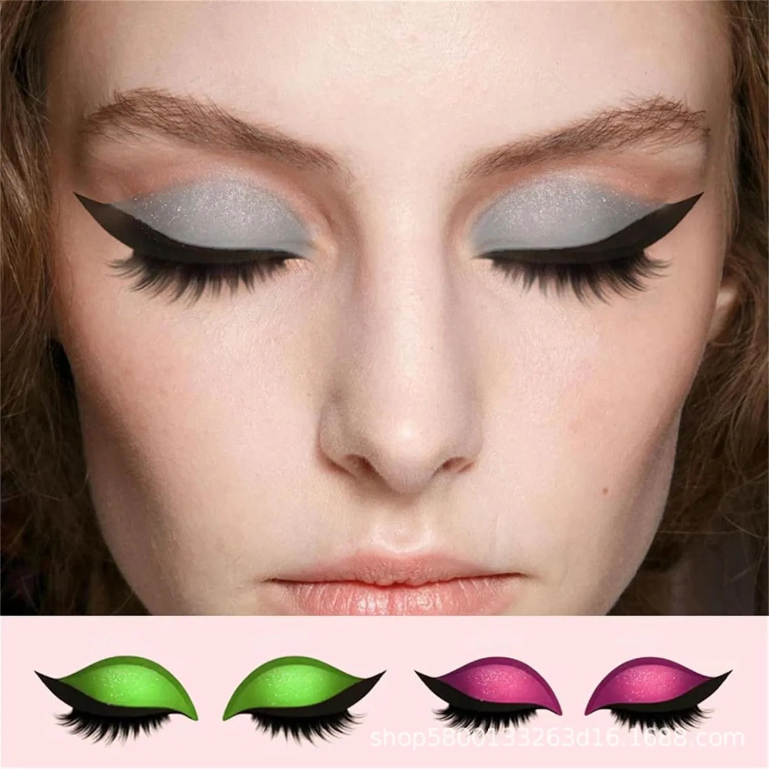 Многоразовые патчи для макияжа глаз «Lazy Eye Shadow Eyelash Patch» Generisch, 3Pcs-C — фото 4
