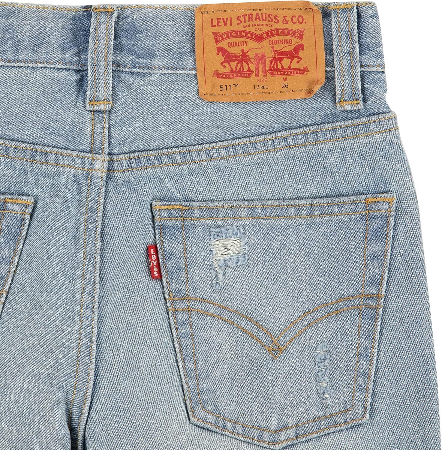 Узкие джинсовые шорты Levi's Boys 511, Newport Festival — фото 3