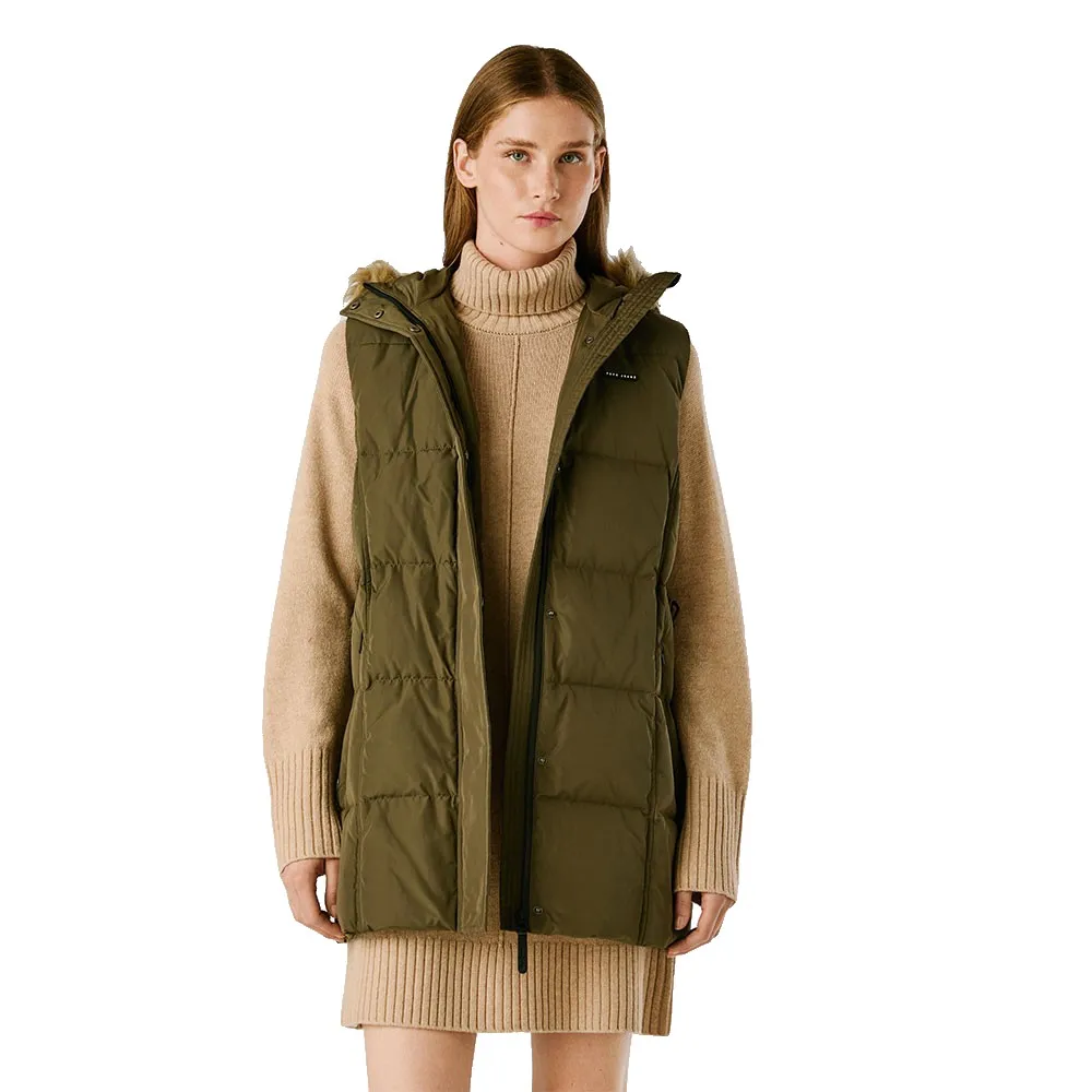 

Жилет Pepe Jeans Sarah Long, зеленый