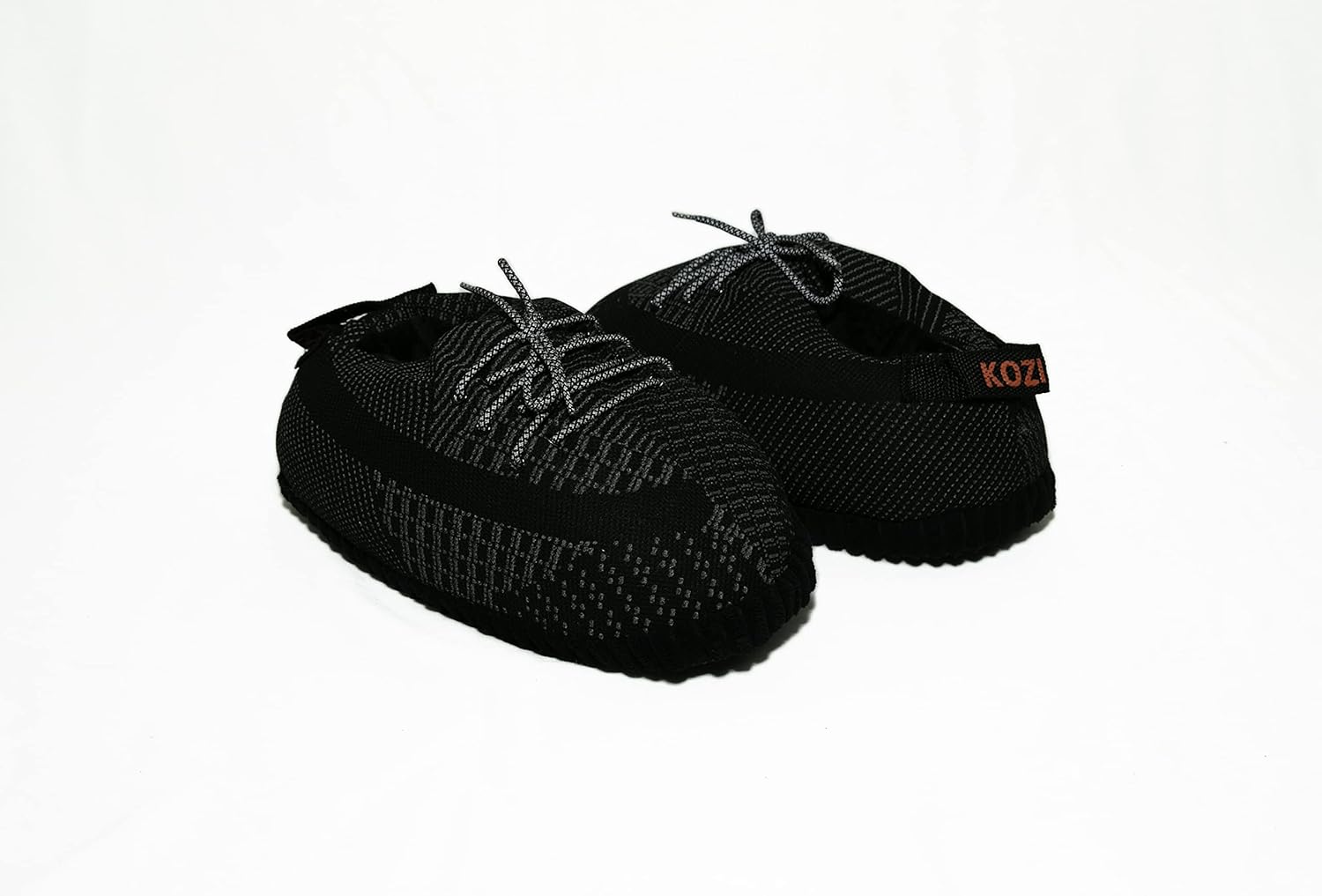 Домашние тапочки KZK KrazeKickz для взрослых - пушистые шлепанцы для женщин и мужчин - унисекс, черный — фото 4