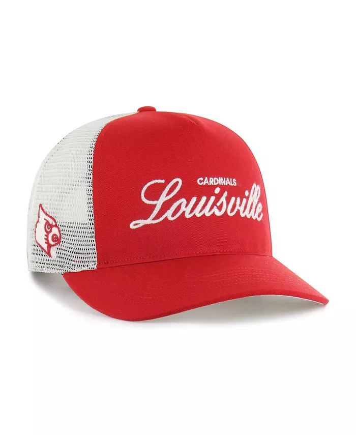 

Мужская и женская красная кепка Louisville Cardinals Contemporary Basics Foundation Trucker Hitch Adjustable '47 Brand