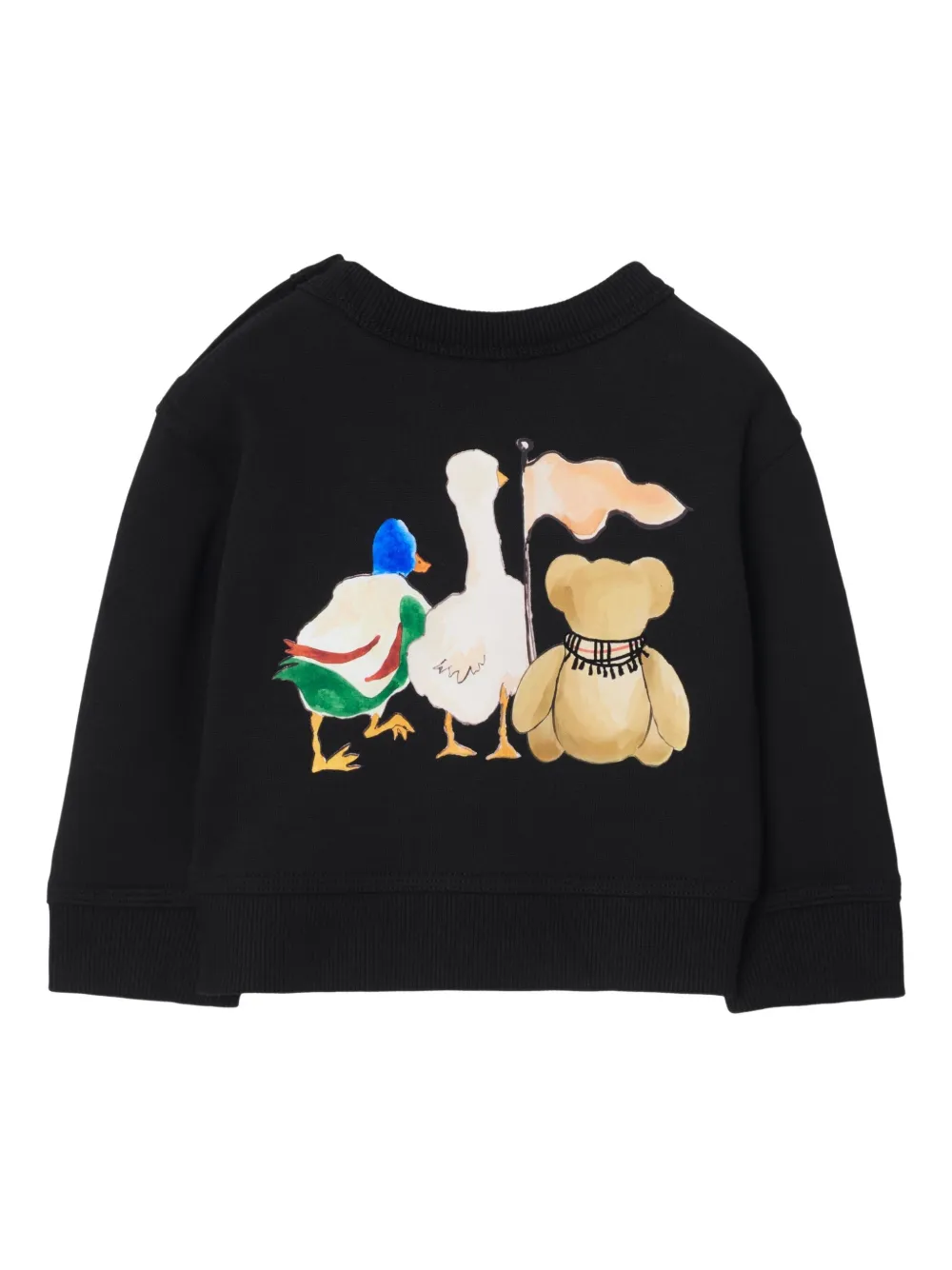 Толстовка Thomas Bear and Friends BURBERRY KIDS, черный — фото 2