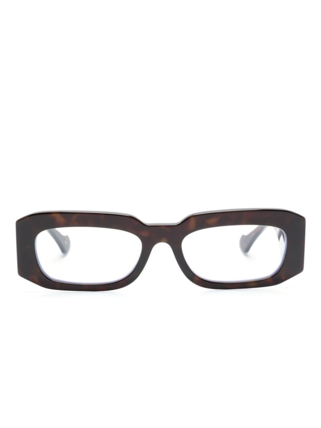 

Gucci Eyewear очки в прямоугольной оправе с логотипом, коричневый