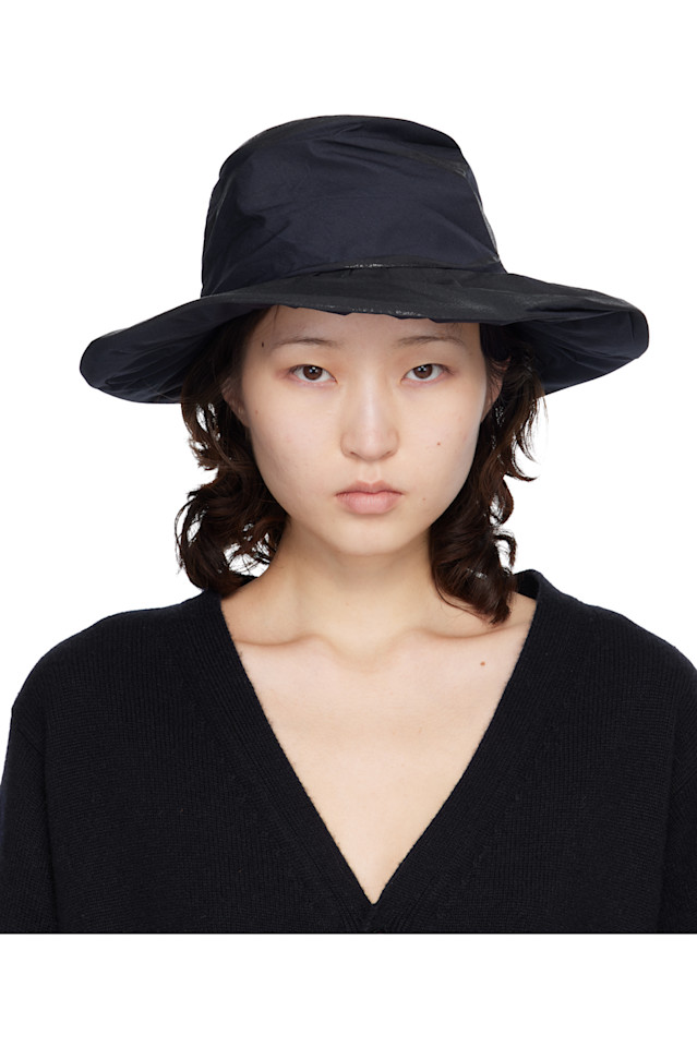 

Maison Margiela Шляпа из хлопка с покрытием темно-синего цвета