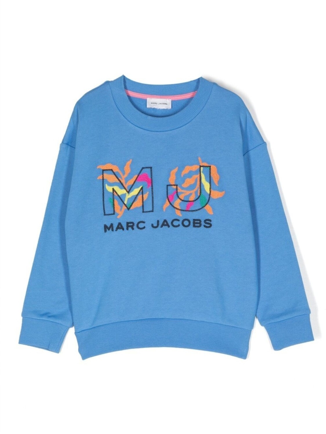 

Marc Jacobs Kids толстовка с вышитым логотипом, синий