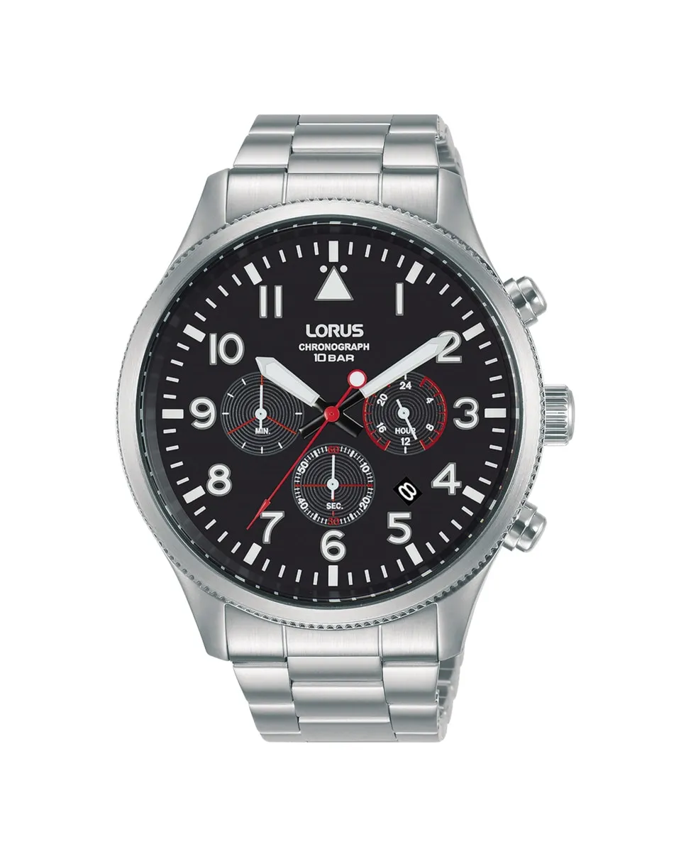 

Мужские часы Sport man RT363JX9 из стали с серебряным ремешком Lorus, серебряный