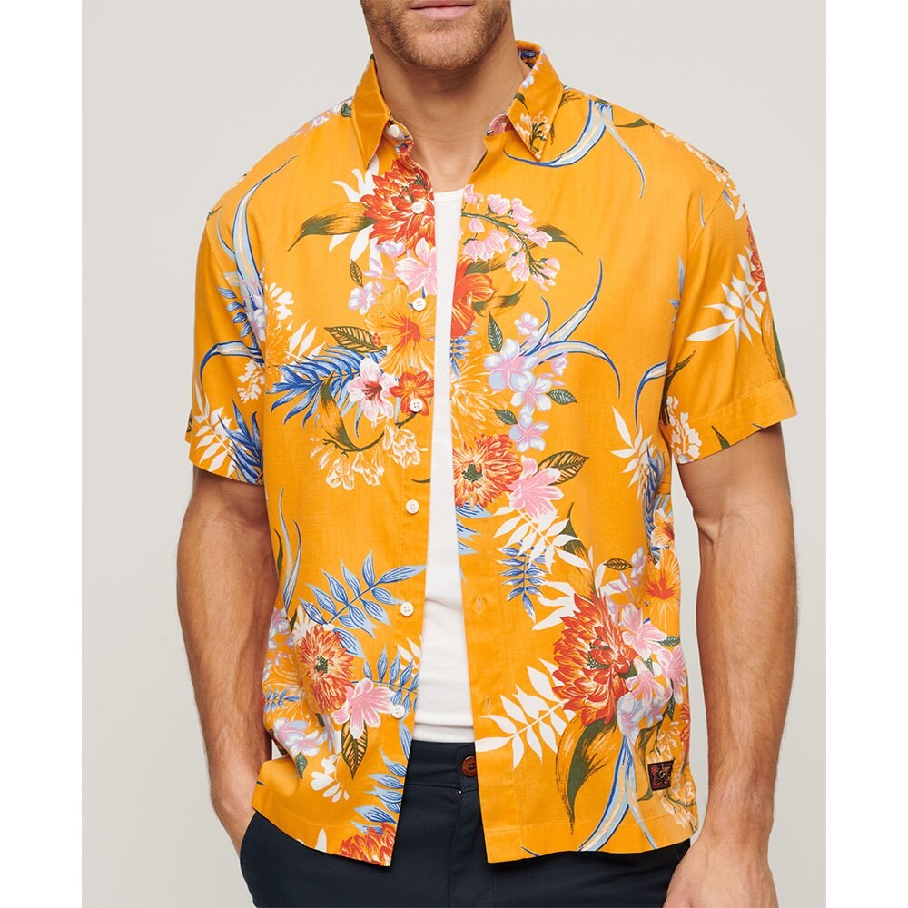 

Рубашка с коротким рукавом Superdry Hawaiian, желтый