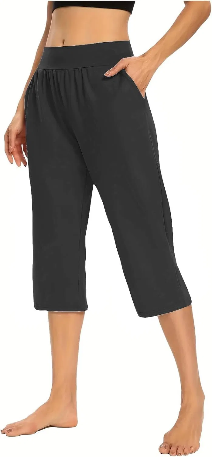 Спортивные штаны с карманами, High Waist, Dark Gray