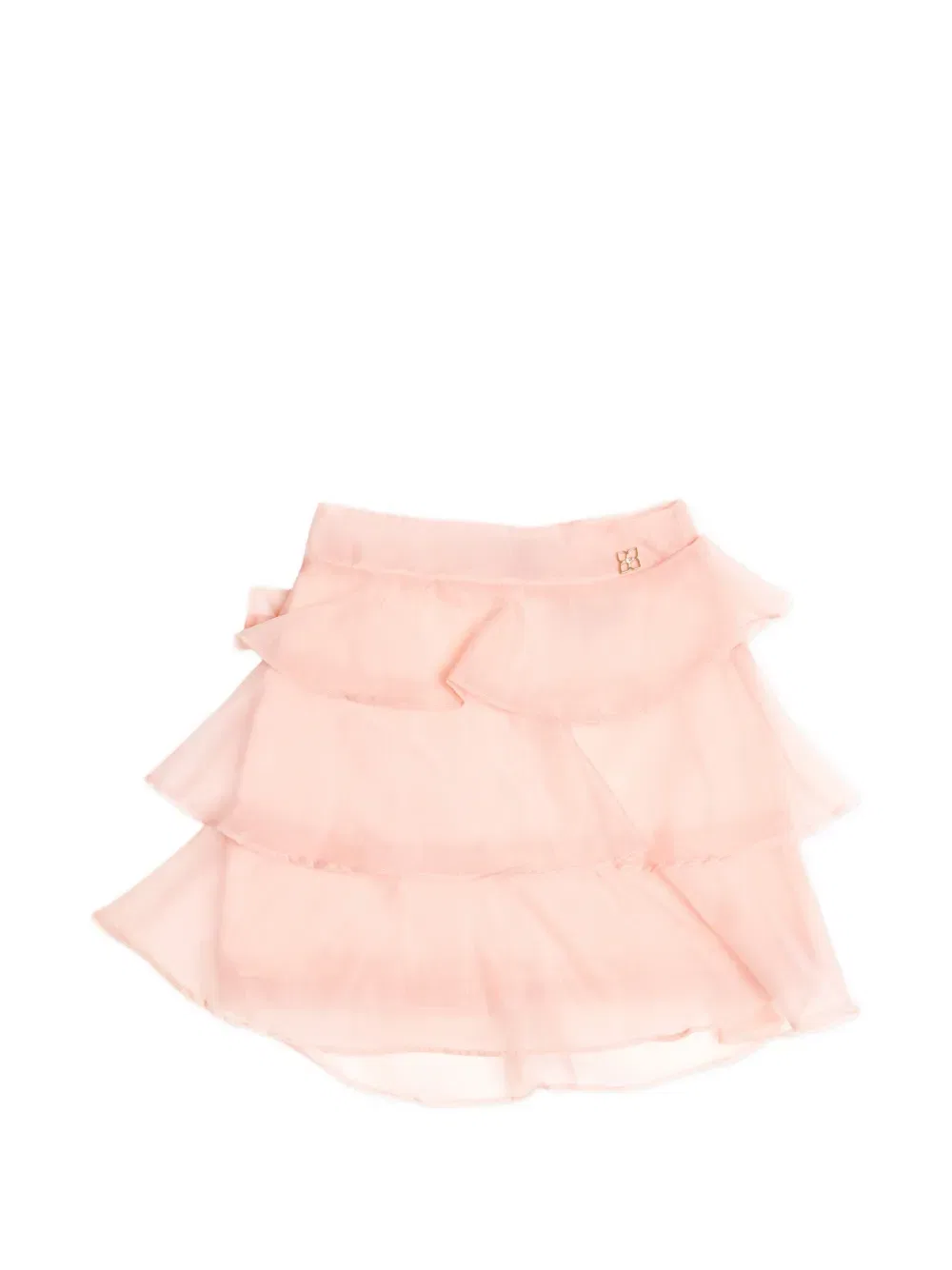 Многоярусная юбка с логотипом Bcbg Kids, розовый