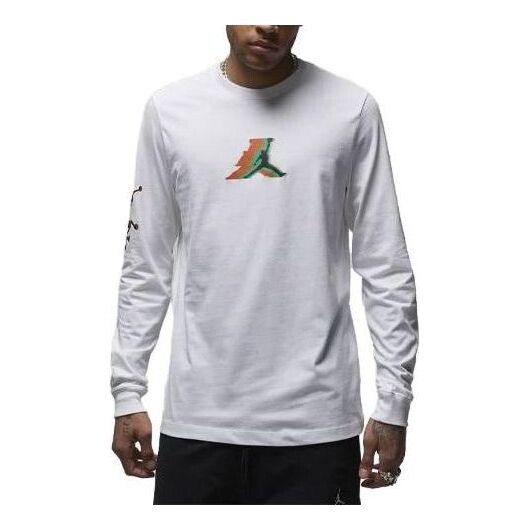 

Футболка брендовая футболка с длинным рукавом Air Jordan, белый