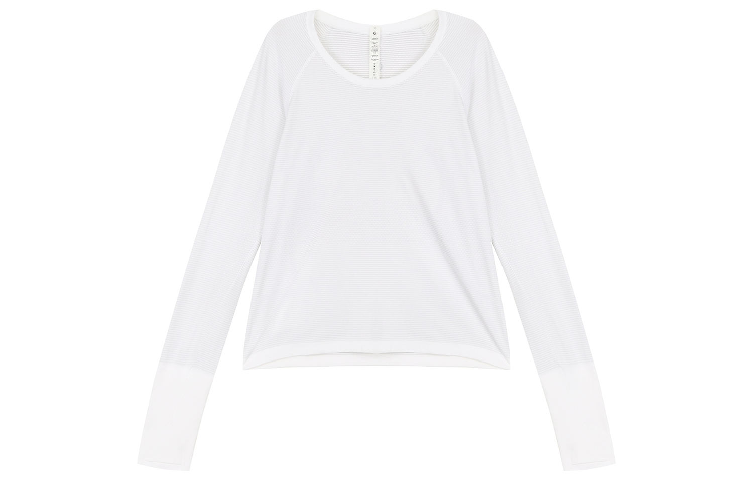 

Футболка Swiftly Tech с рукавом реглан Женская Lululemon, Грифельно-белая