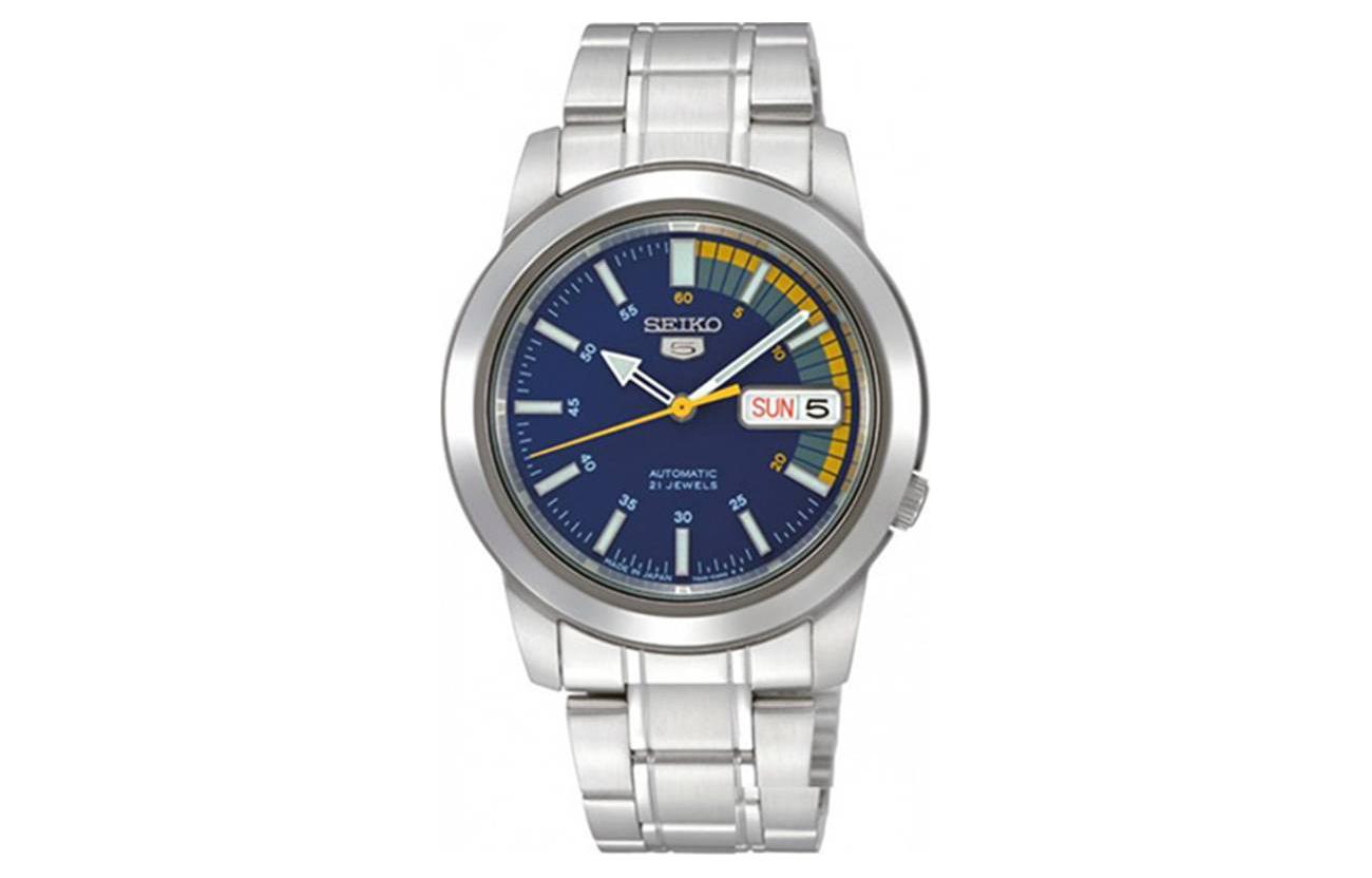 

SEIKO Часы Automatic Mechanical Movement Stainless Steel Strap Watch Men's Watch Blue Dial, Blue Dial