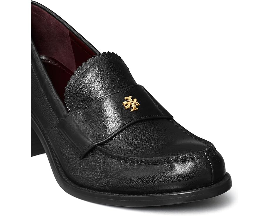 Лоферы Tory Burch Classic Heeled Loafers 55MM, цвет Perfect Black — фото 4