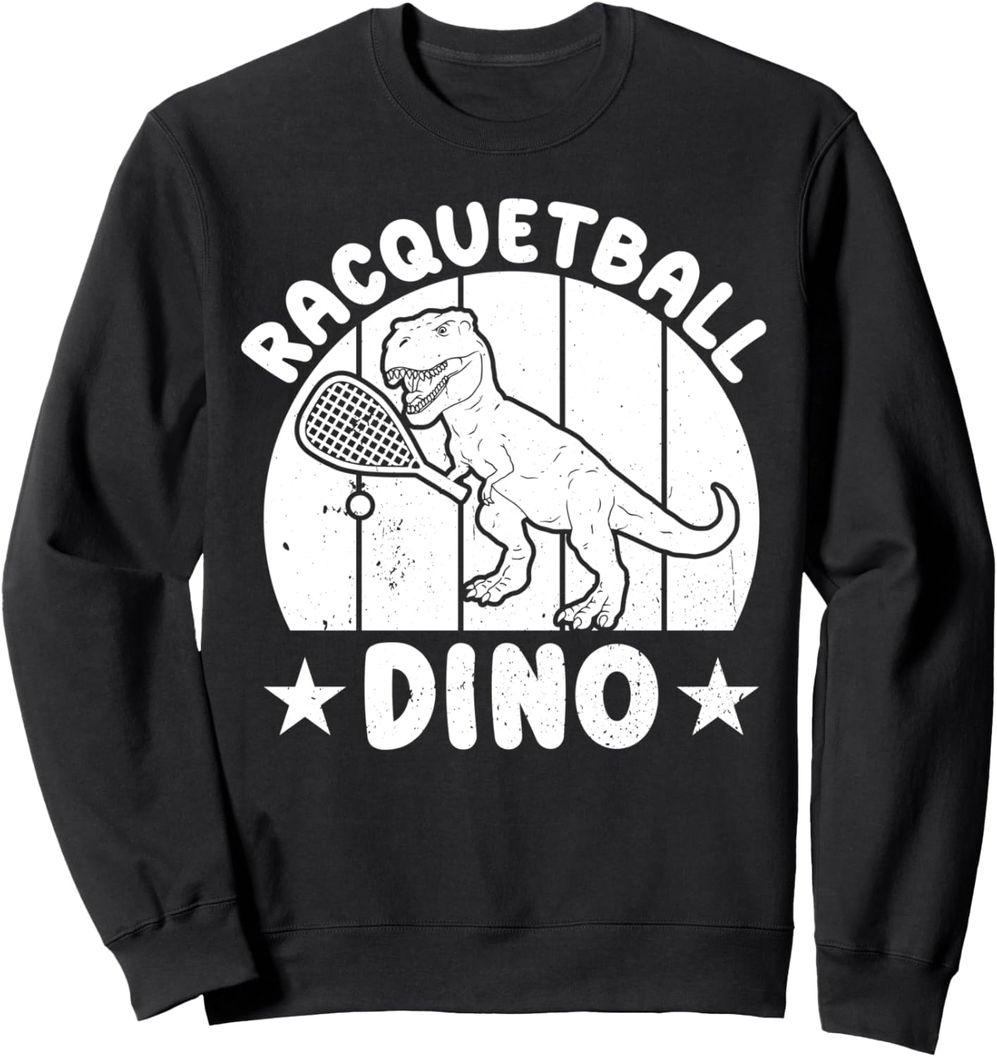 

Динозавр, играющий в ракетбол, толстовка с динозавром Funny Racquetball Dinosaur, черный