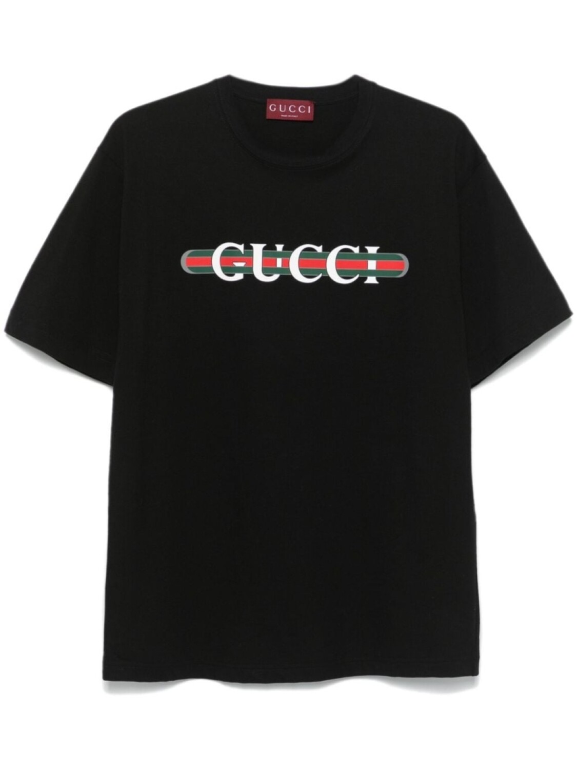 

Футболка с принтом Gucci, черный