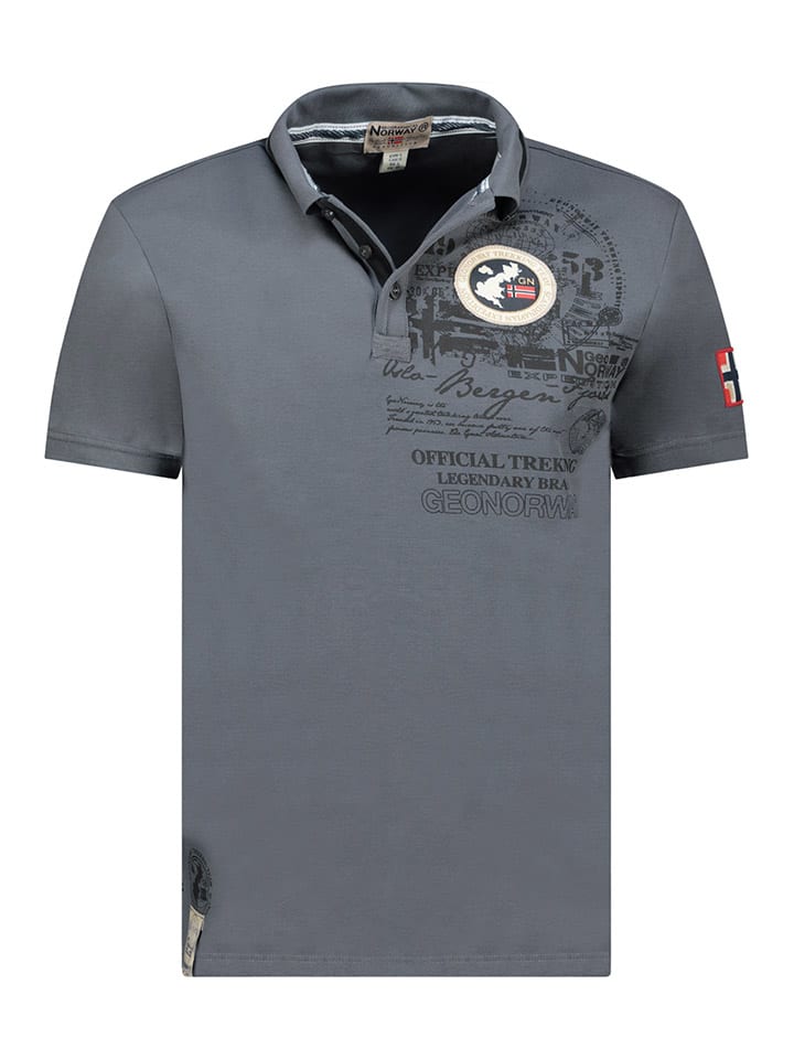 

Футболка поло Karuen Geographical Norway, серый