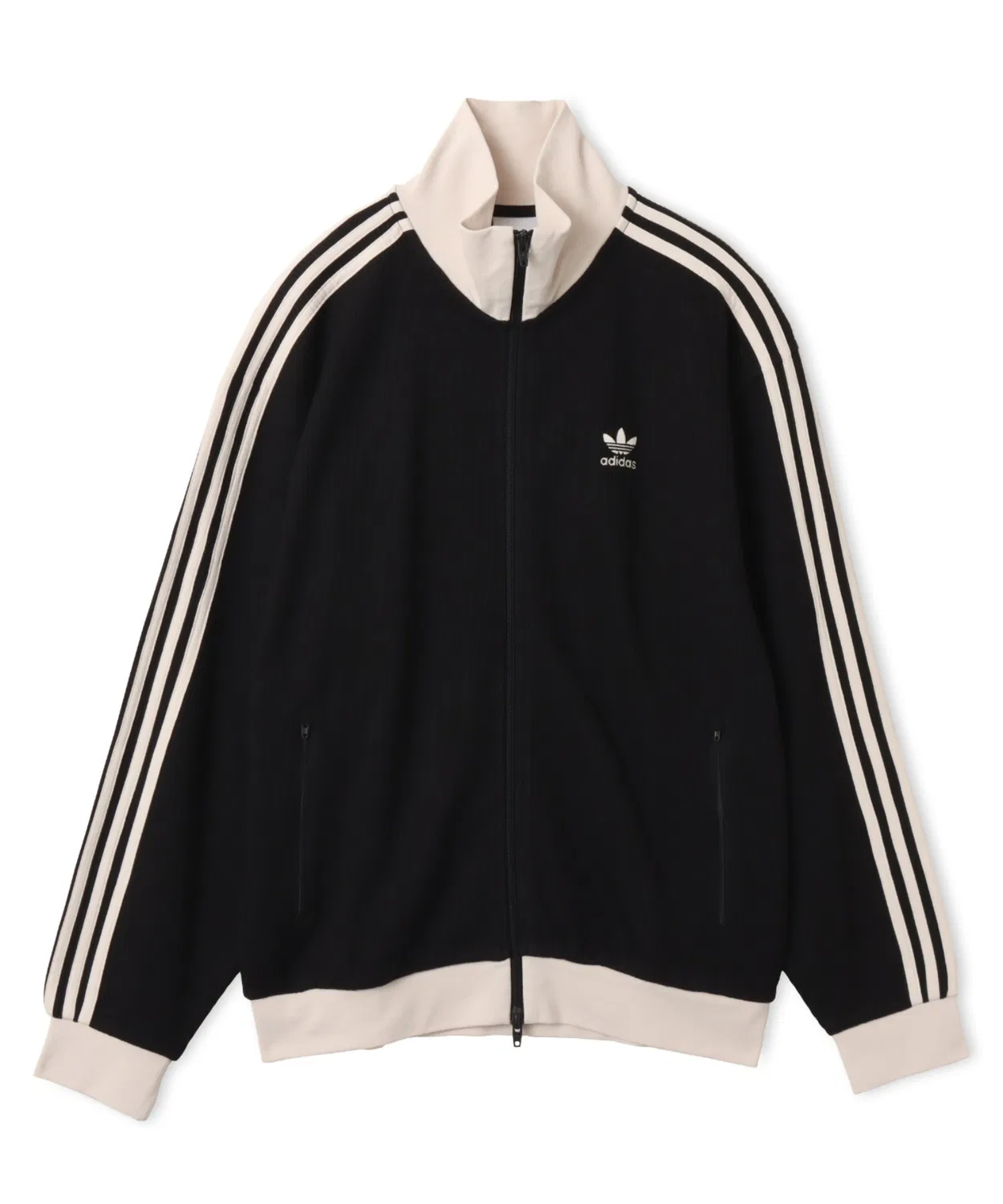 Трек-топ adidas Waffle Classic Track Top из полиэстера и хлопка, черный