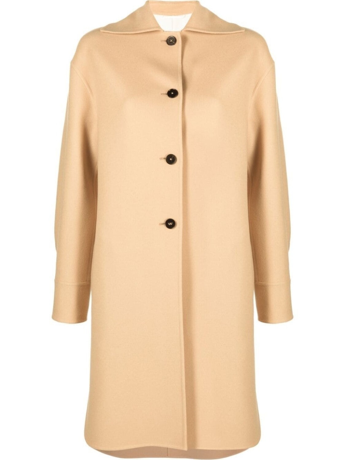 

Jil Sander кашемировое однобортное пальто, нейтральный цвет