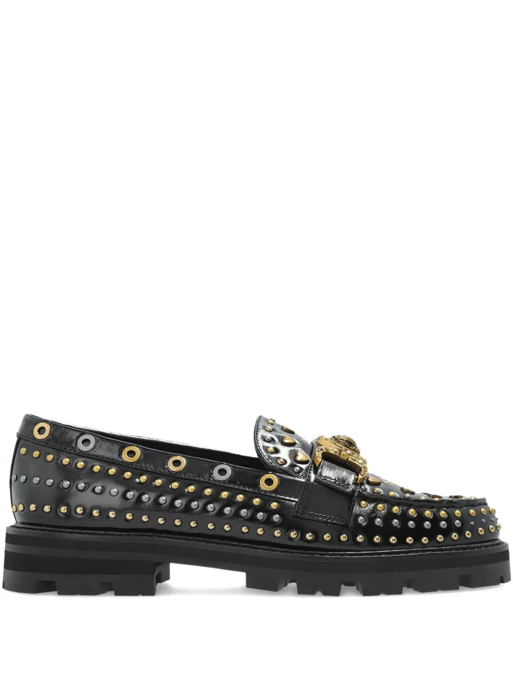 Туфли-лоферы Mansion, украшенные заклепками Kurt Geiger London, черный