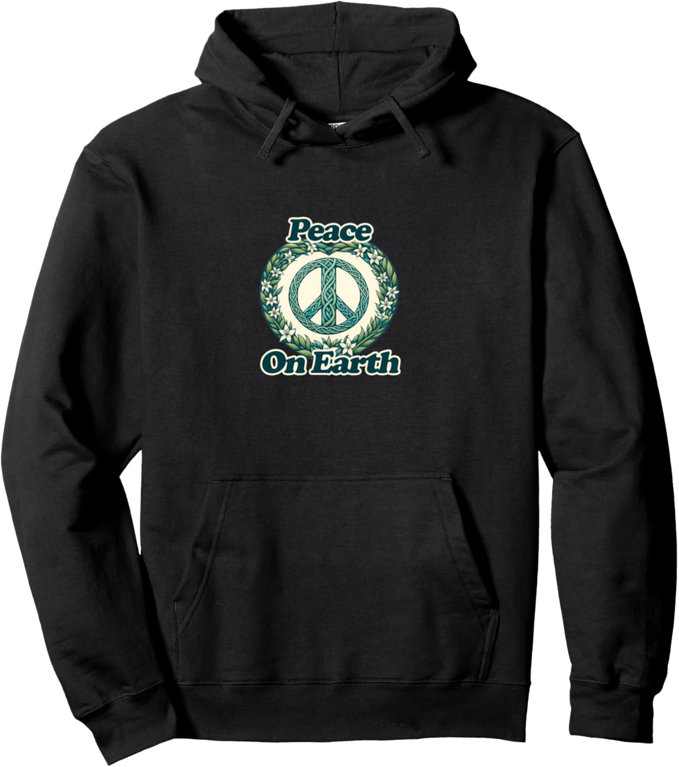 

Мир на Земле, толстовка «Мир во всем мире» Teach Peace Bubb, черный