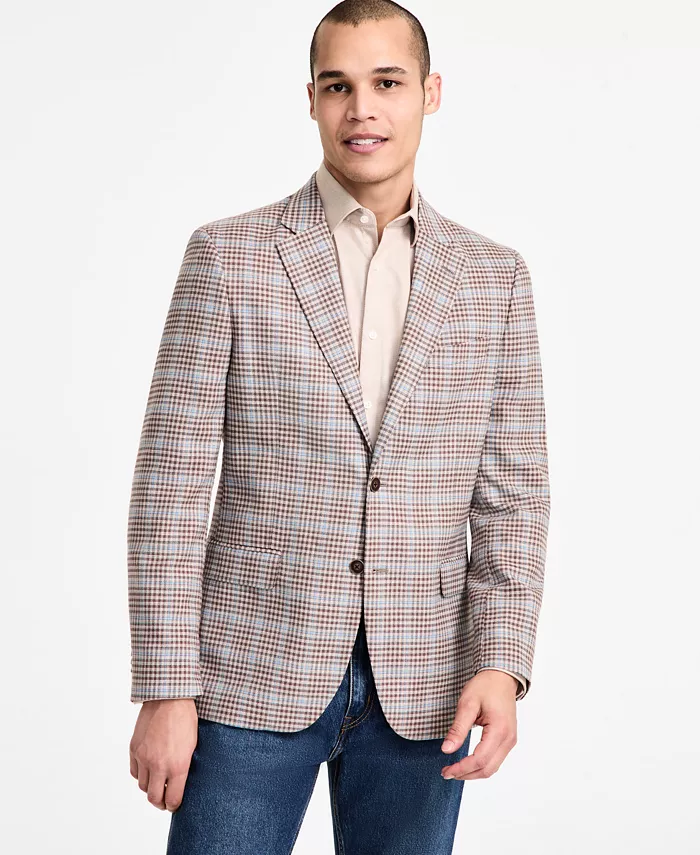 

Мужской спортивный пиджак Modern-Fit Nautica, коричневый/бежевый