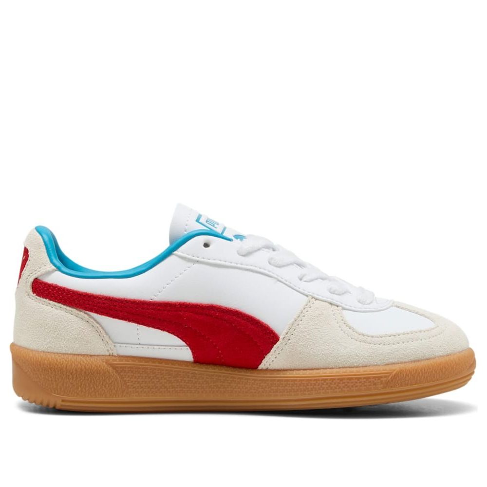 (GS) Puma Palermo Leather 'White Red' — фото 2