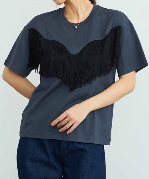 

Футболка с коротким рукавом, с бахромой Wrangler, черный