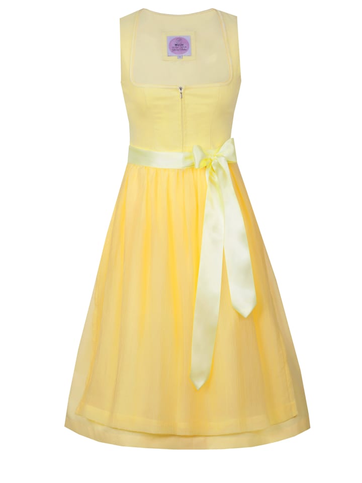 

Nübler Миди-дирндль Hofstetten желтого цвета