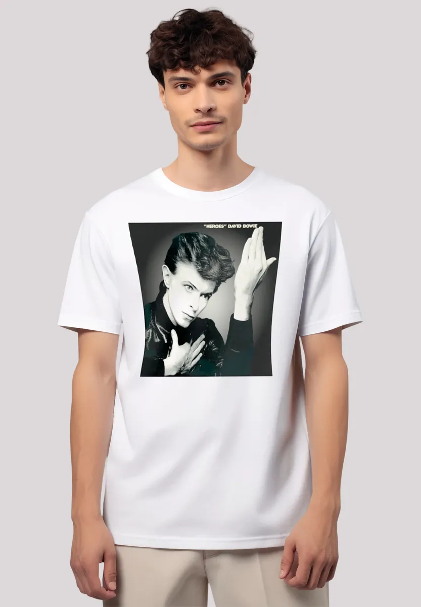 

Футболка F4NT4STIC "David Bowie Heroes Album Cover", премиум качество, белый