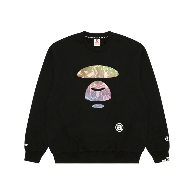 

Футболка с принтом логотипа Aape, черная BKX