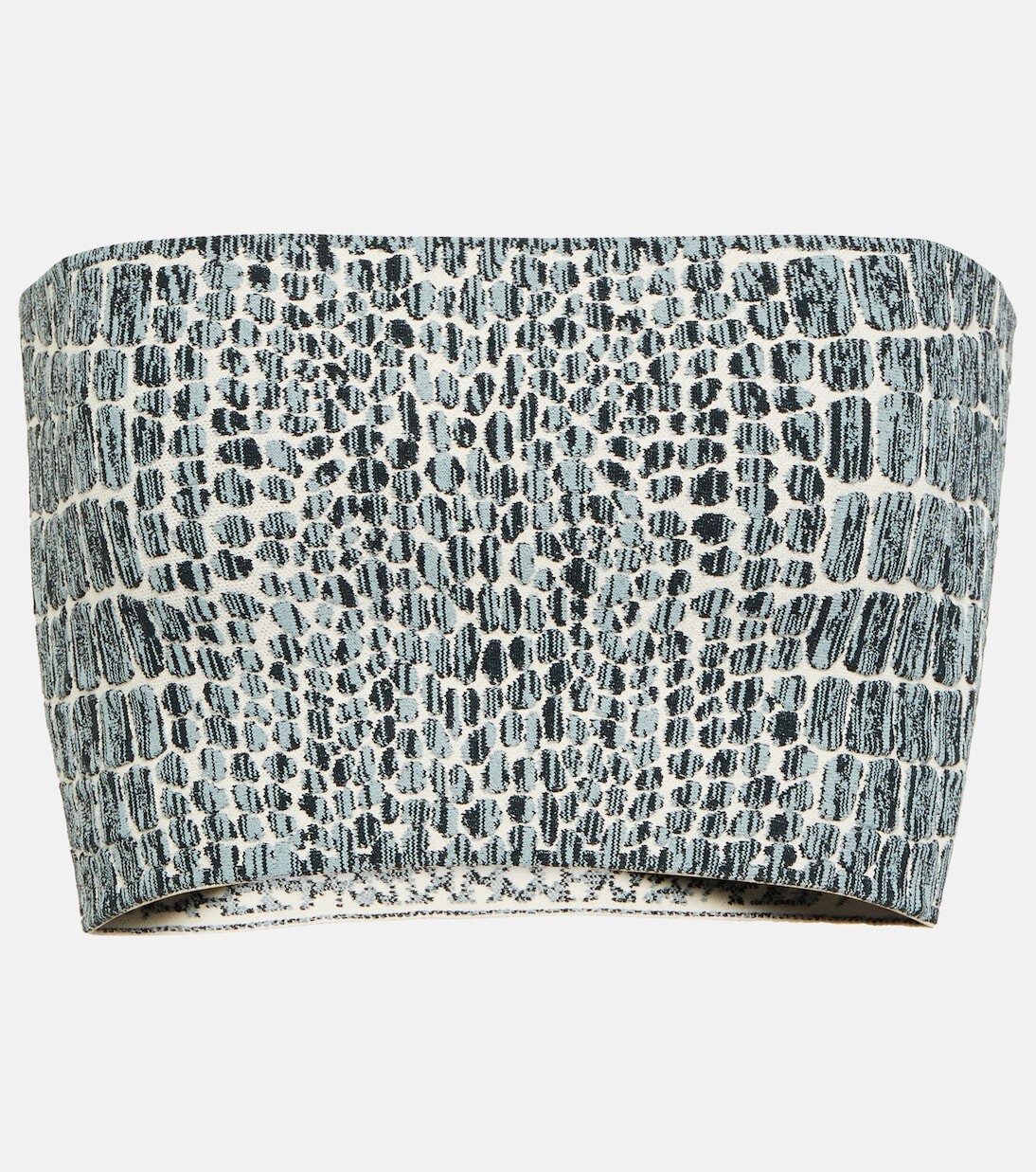 

Топ-бандо с тиснением под крокодила Alaïa, мультиколор