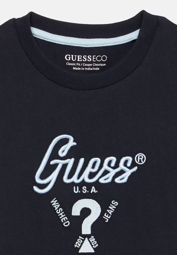 Детская футболка унисекс с принтом Guess, Smart Blue — фото 4