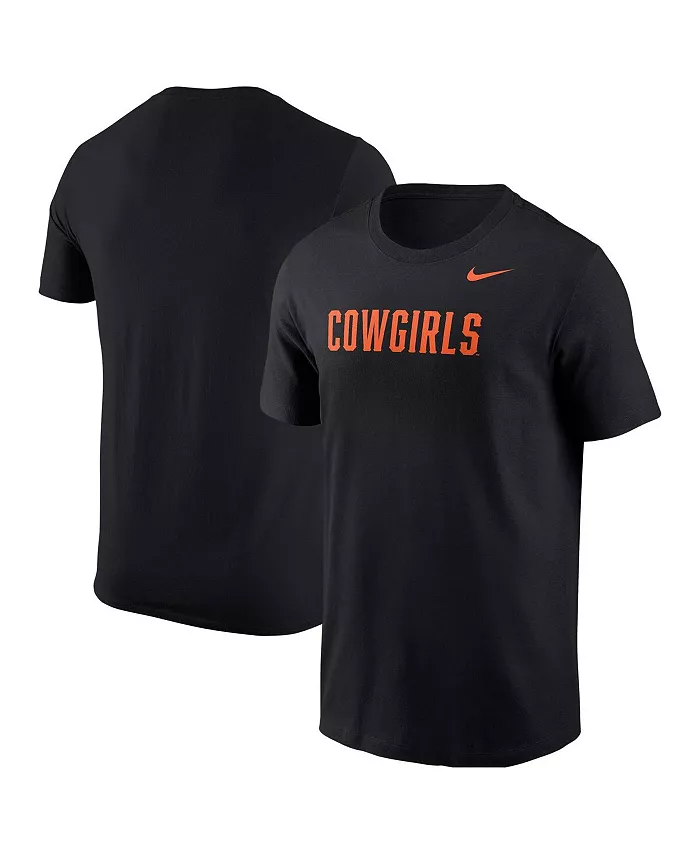 

Мужская черная футболка Oklahoma State Cowboys Cowgirls с логотипом Nike