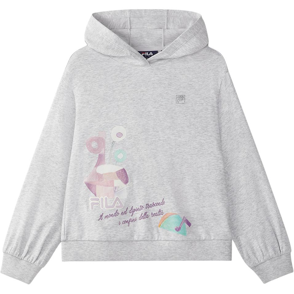 Свитшот rainy silk детский FILA KIDS, серый/мультиколор — фото 2