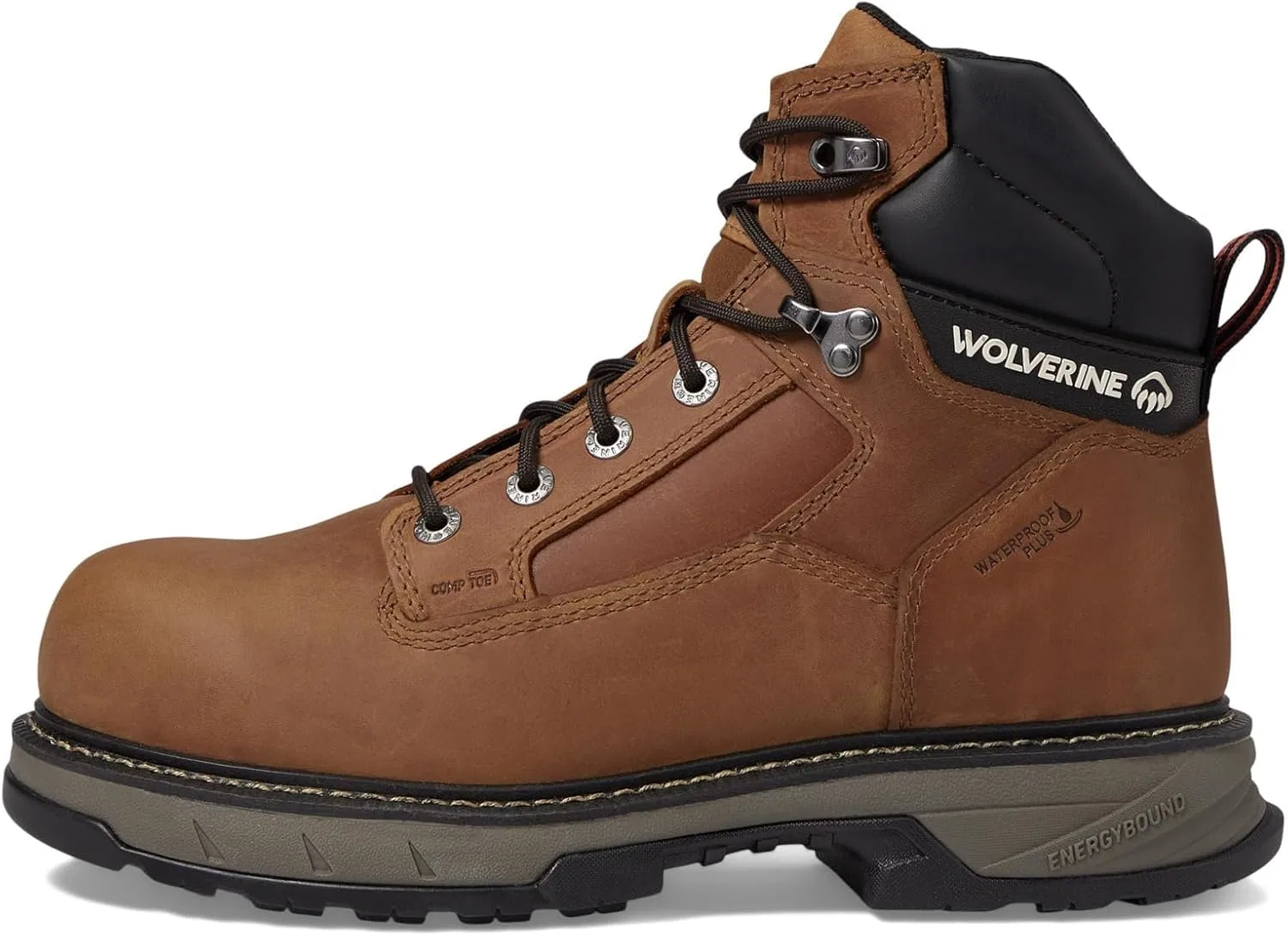 Ботинки Wolverine Herren Stiefel ReForce EnergyBound CarbonMax 6 Zoll Arbeitsstiefel, Cashew, 11.5 X-Wide — фото 4