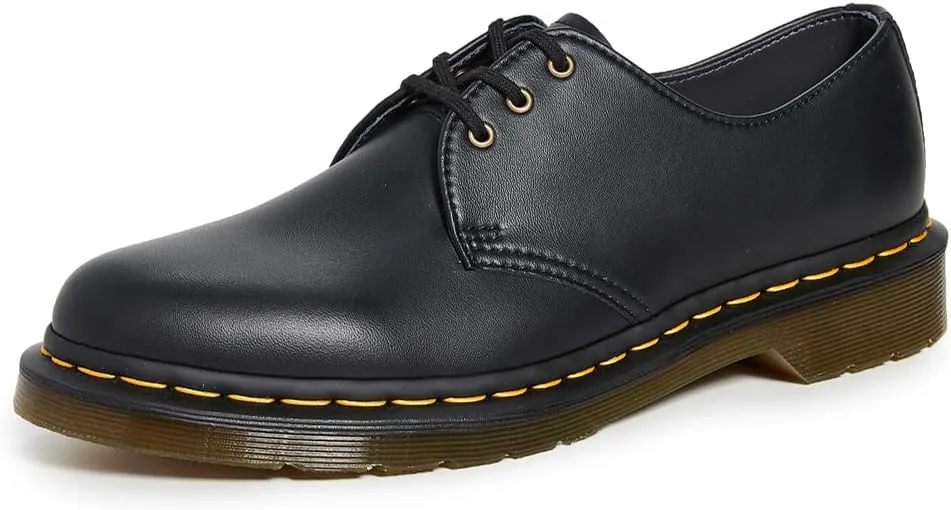 Ботинки Botinki Dr. Martens 1461 Vegan Black 14046001, унисекс, на шнурке, для взрослых, черный