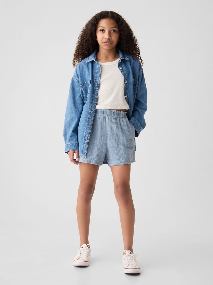 

Детские муслиновые шорты Gap, синий