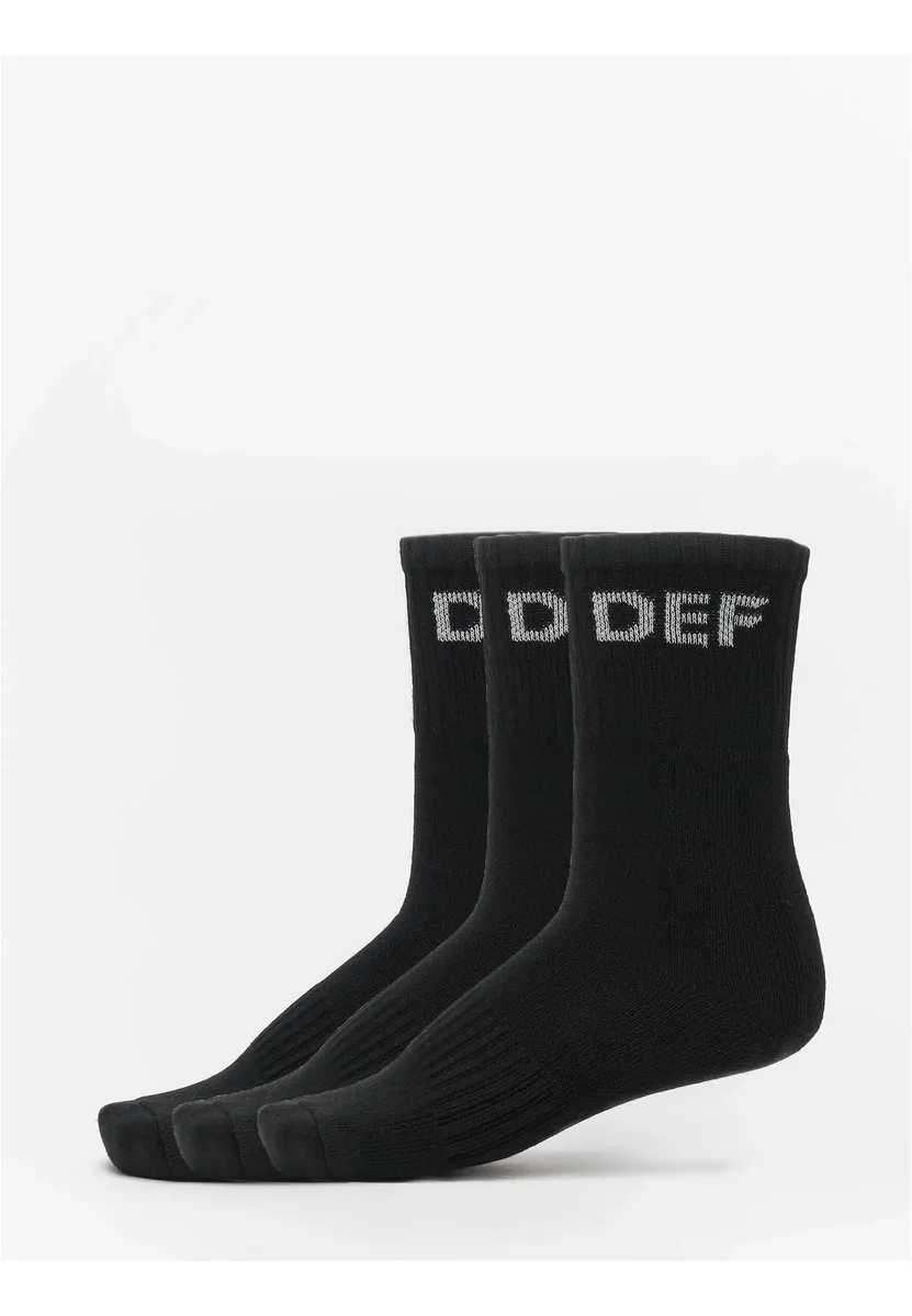 

Базовые носки DEF "Комплект женских носков DEF, 3 шт., черные" (1 пара), черный