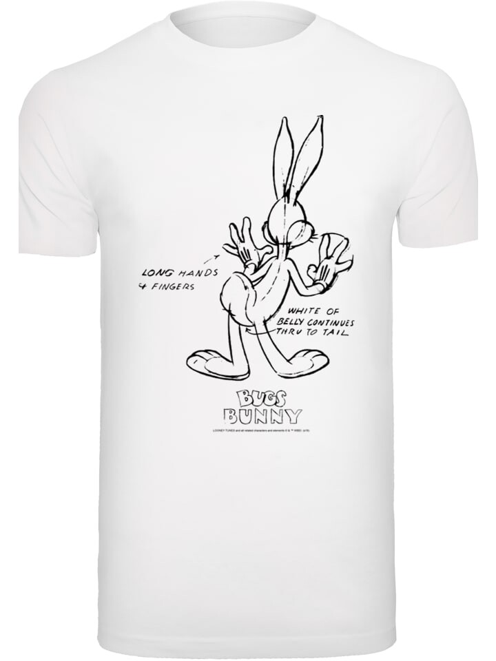 

Футболка F4NT4STIC Looney Tunes Bugs Bunny White Belly, белый