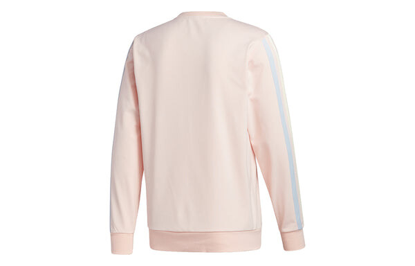 Толстовка Adidas Decorate Cr Basketball Casual Sports Stripe Round Neck Pink, розовый — фото 2
