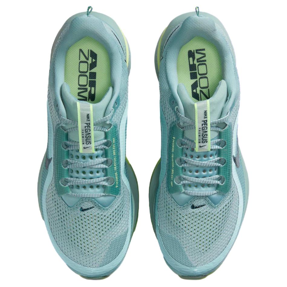 Кроссовки для бега Pegasus Premium Breathable Support Unisex Nike, серый синий/sea grass зеленый/neon желтый — фото 3