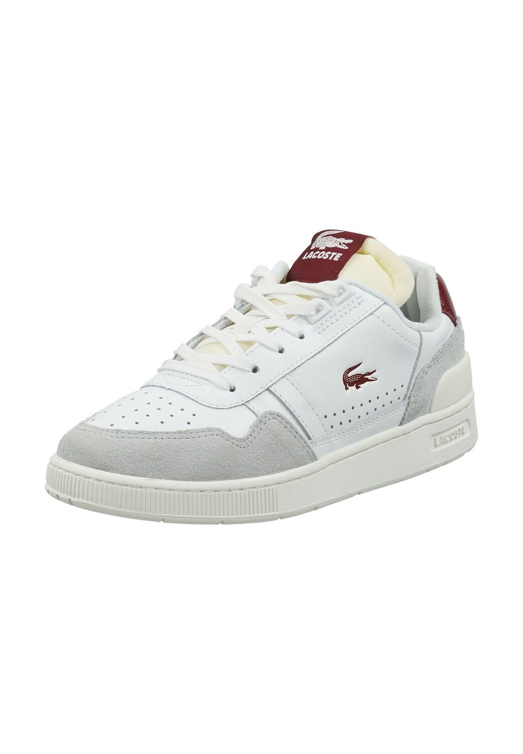 

Кроссовки из замши/текстиля LACOSTE, красный