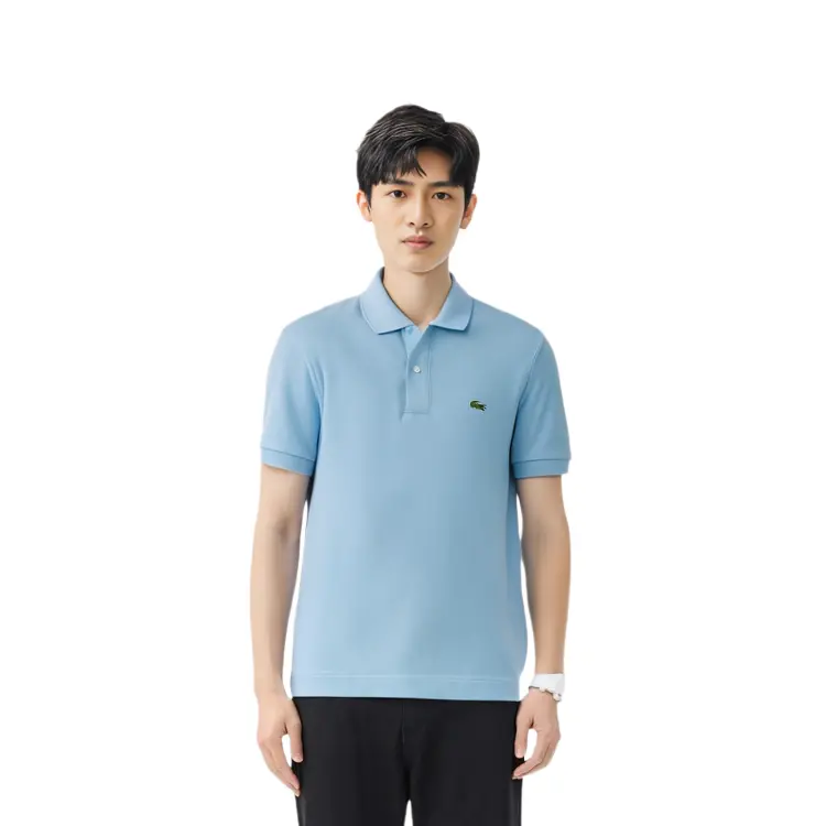 Рубашка поло мужская Lacoste, для мужчин, голубая — фото 3