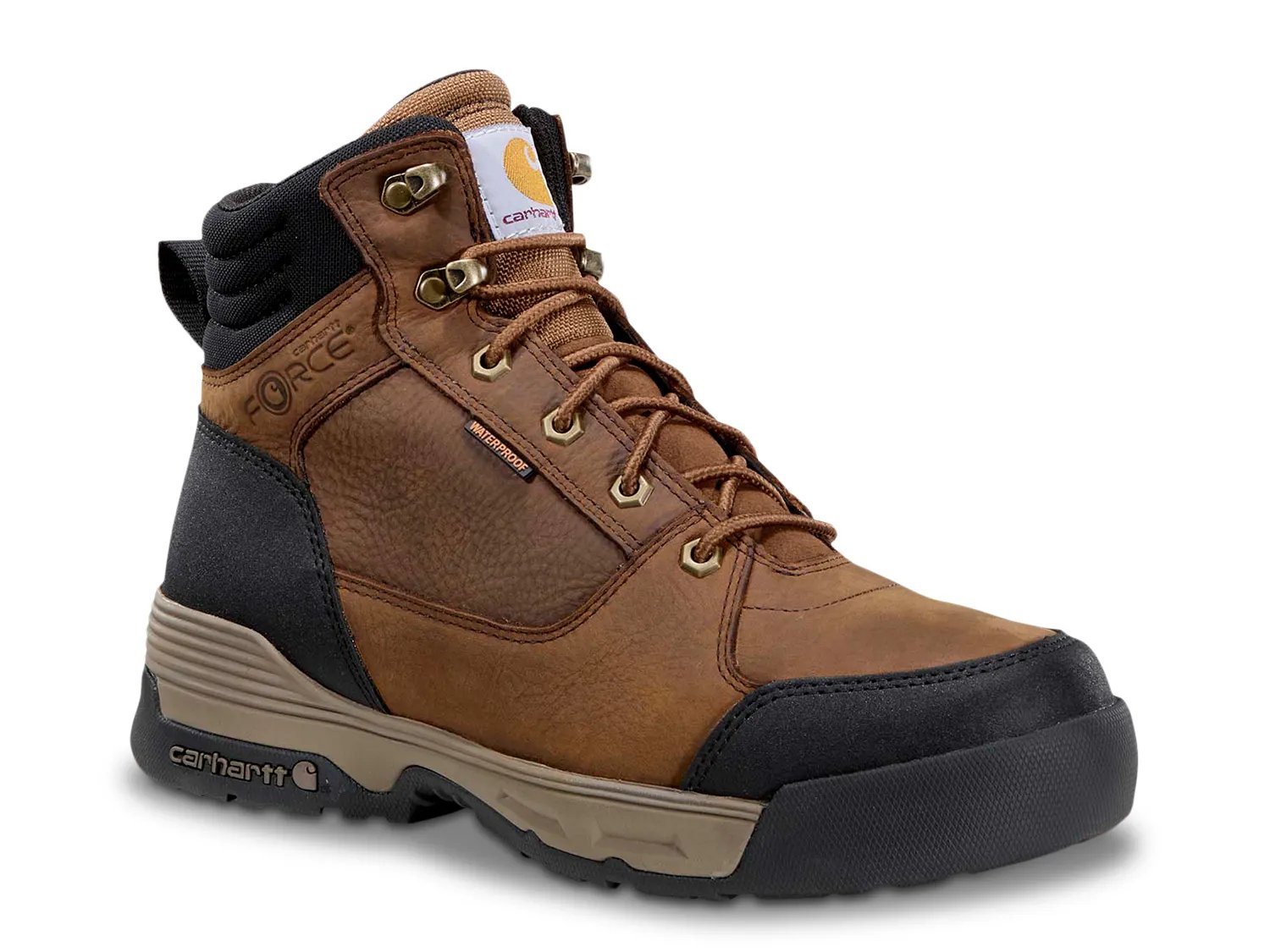 

Ботинки Carhartt Force HD 6" Waterproof Work Boot - Men's, темно-коричневый
